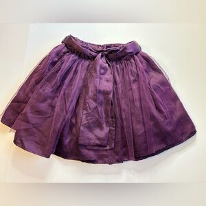 H&M girls size 5/6 tulle plum purple skirt